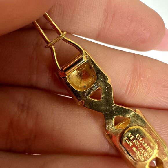 Rare Gianni Versace Medusa Rhinestone Hair Barrette Pin main image 5